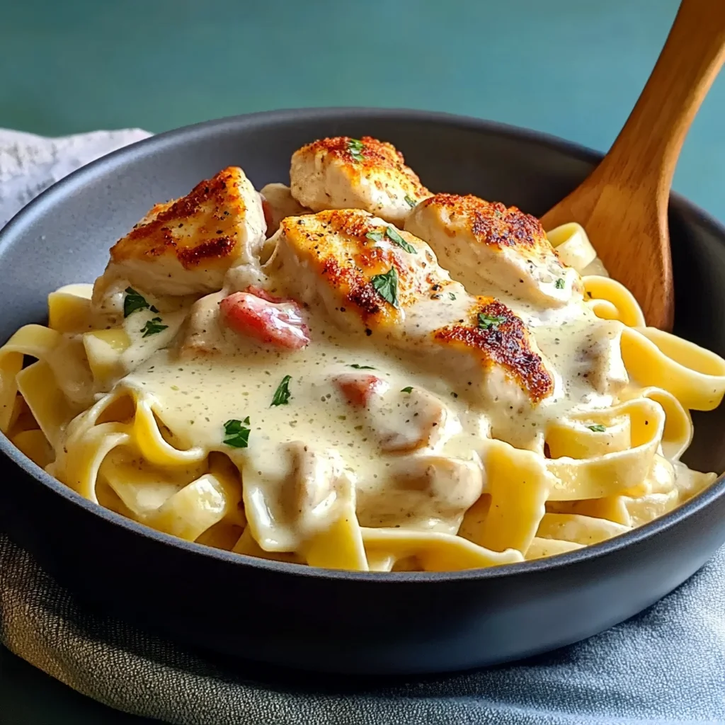 Creamy Chicken Fettuccine Alfredo