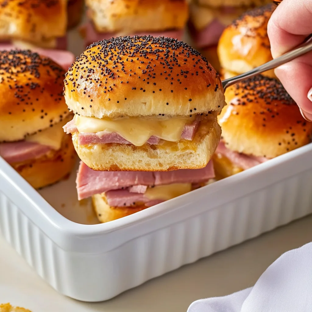 Baked Ham and Cheese Sliders