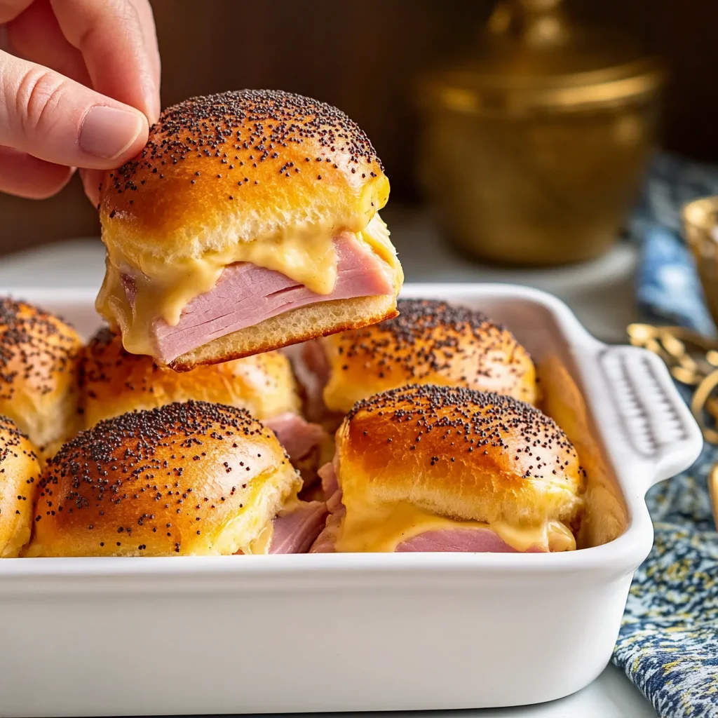 Baked Ham and Cheese Sliders