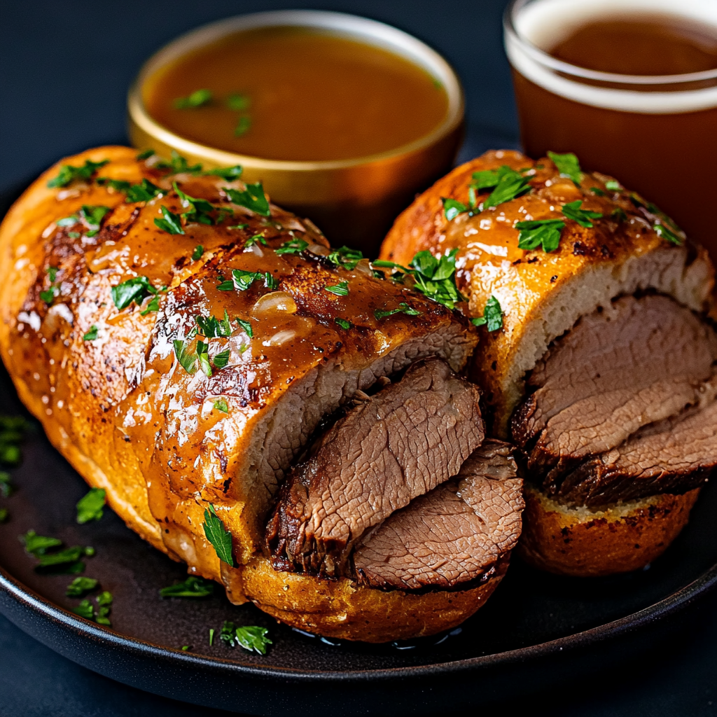 Slow Cooker French Dip