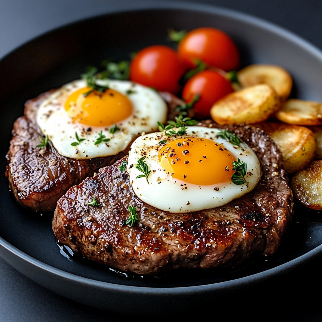 Classic Steak and Eggs Breakfast