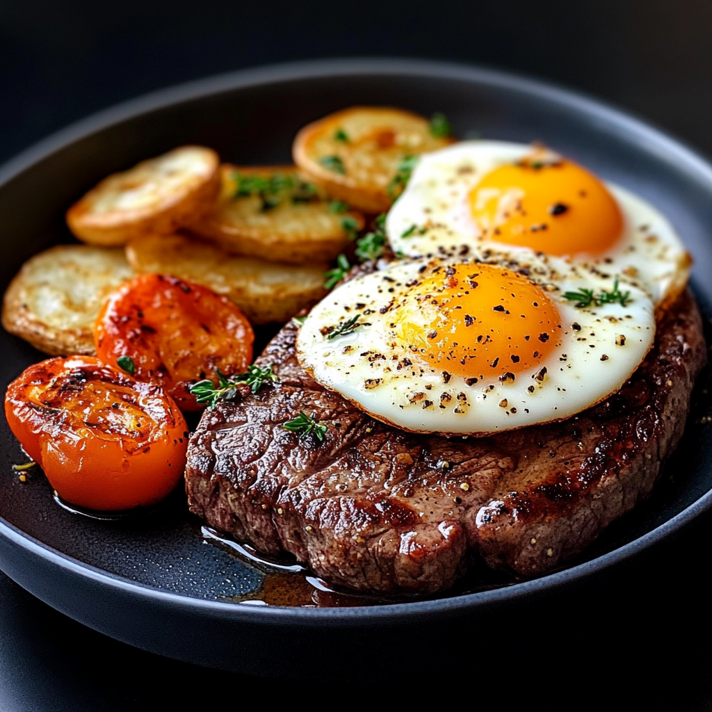 Classic Steak and Eggs Breakfast