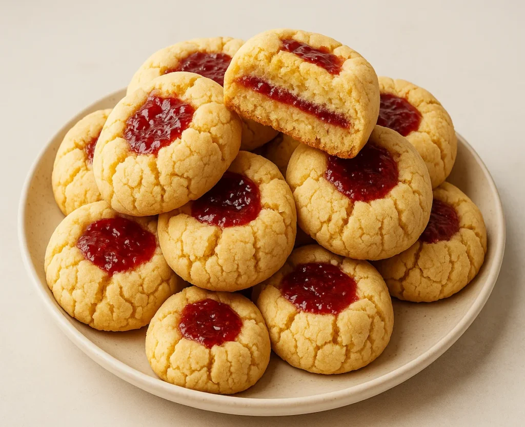 Strawberry Cheesecake Cookies stuffed with creamy cheesecake filling