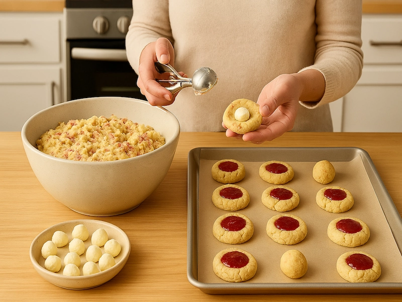  How to make strawberry cheesecake cookies step by step with creamy cheesecake filling